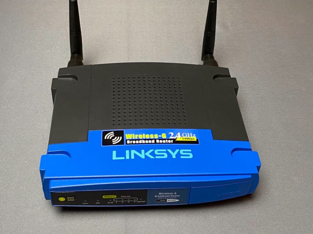 Linksys wrt54gl router a banda larga 